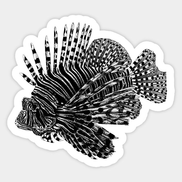 Lionfish Sticker by lorendowding